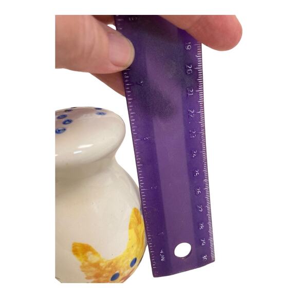 Cat Faces Hand Painted Salt & Pepper Set Mexico 3.5"‎ Tall x 2" w - Picture 10 of 14